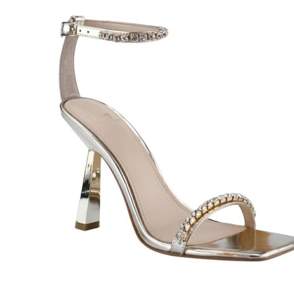 Marc Fisher "Karima" 4" stiletto heel square toe sandal size 7 NWT - Picture 1 of 8